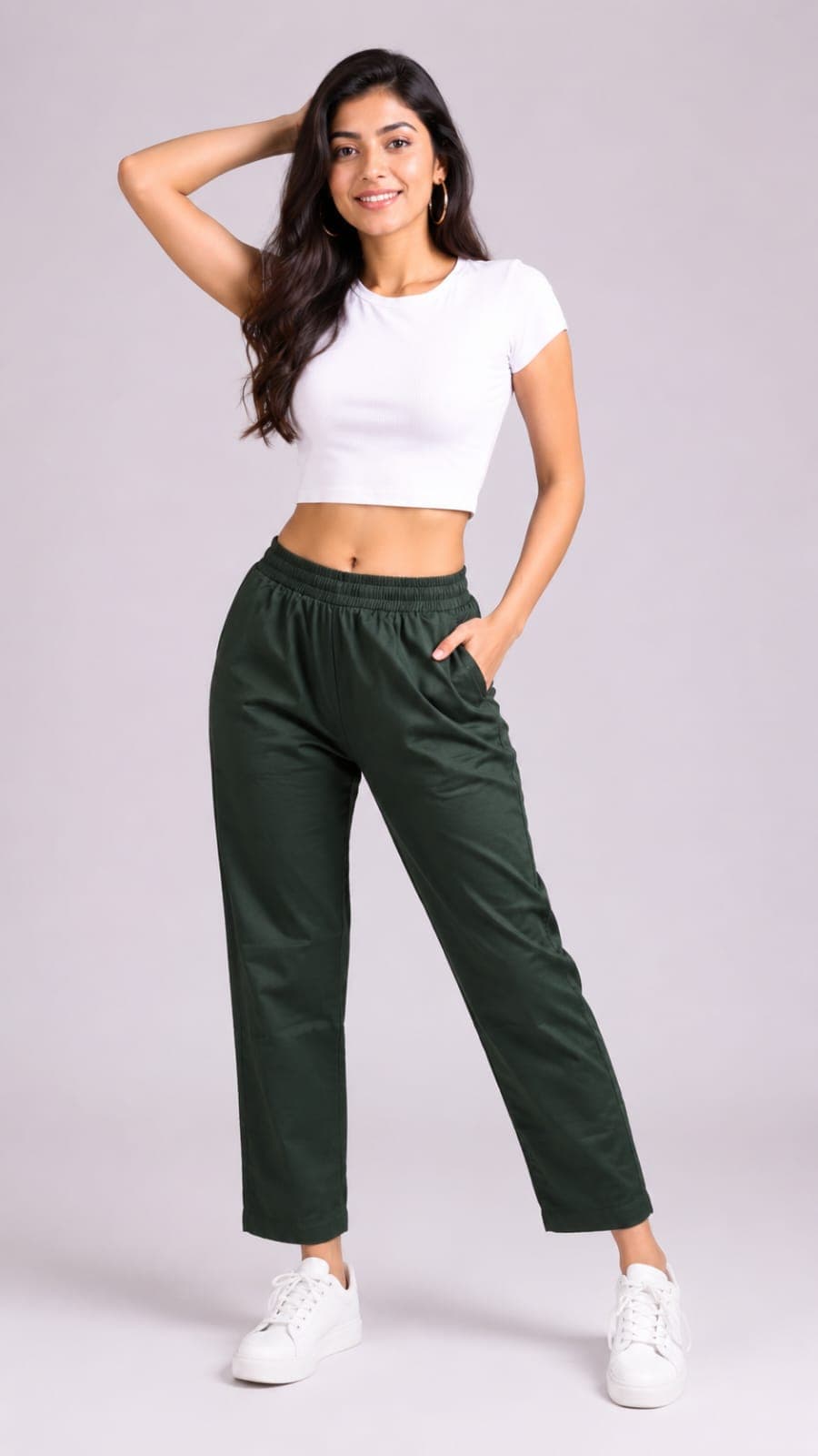 Womens Pure Cotton Free Size Trousers - Image 7