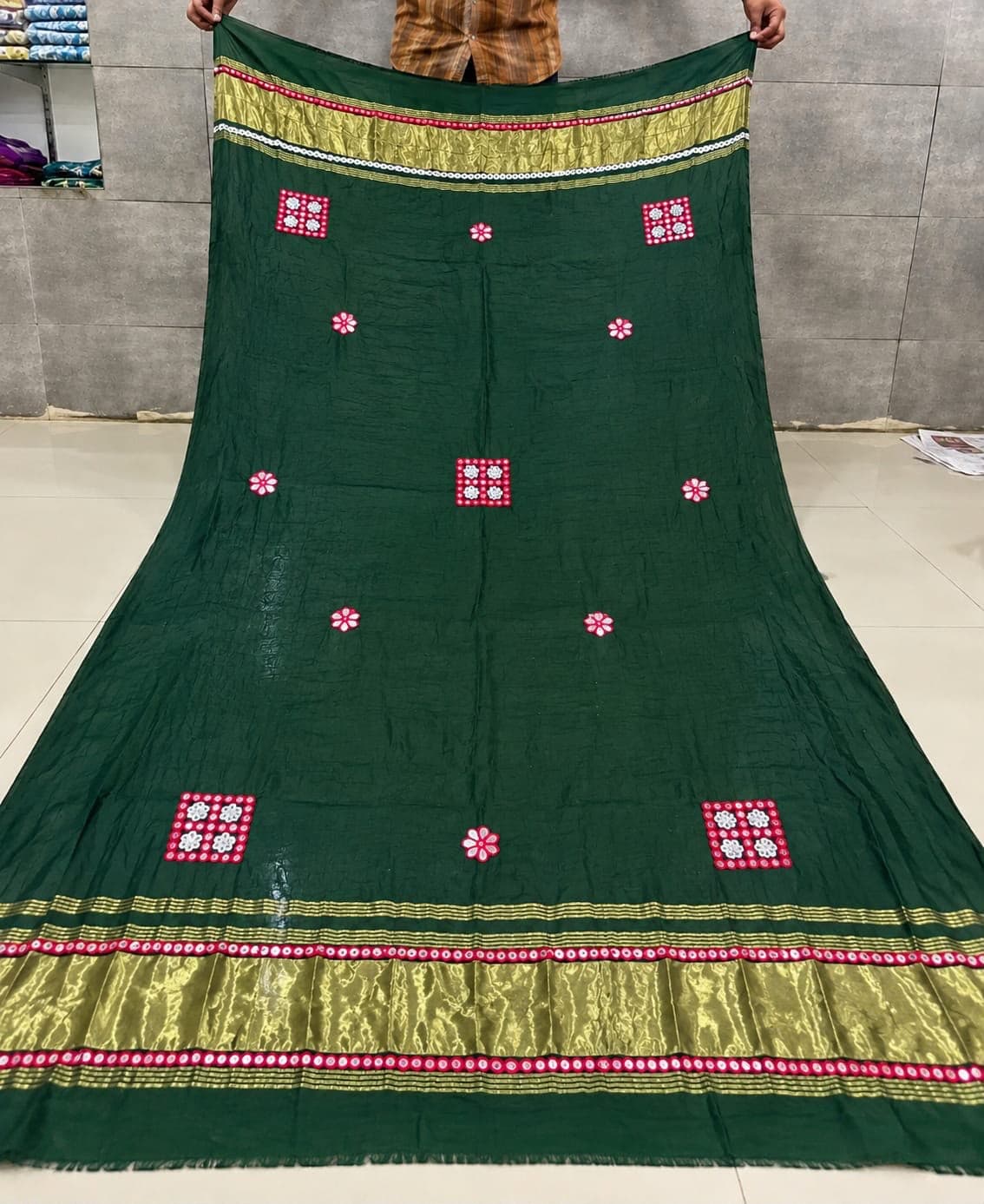 Semi Gajji Silk Navratri Special Dupatta