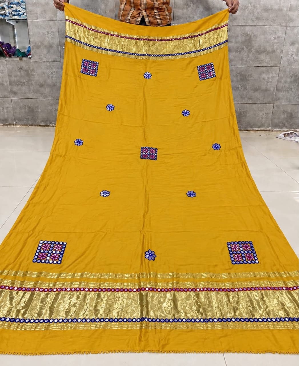 Semi Gajji Silk Navratri Special Dupatta - Image 6