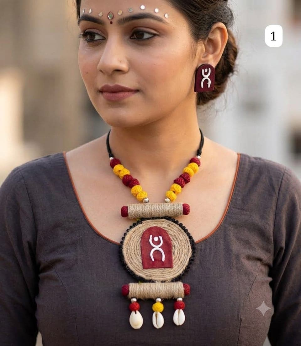 Navratri Special Handmade Necklace - Image 3