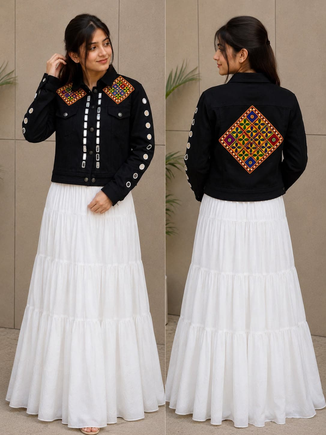 Navratri 2026 Denim Boho Jacket