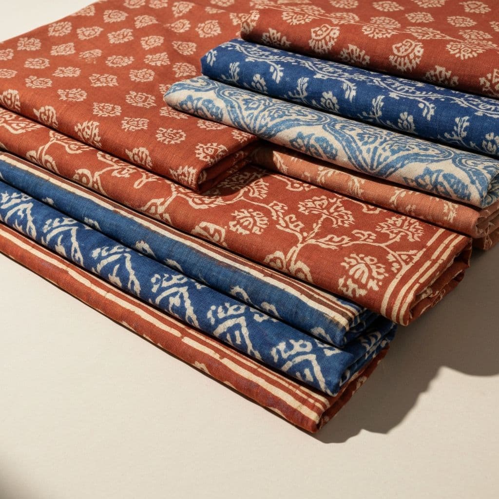 Ajrakh dress materials